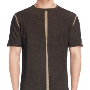 👕Andrea Ya’aqov "Burnout Stripe" Cotton Knit Tee